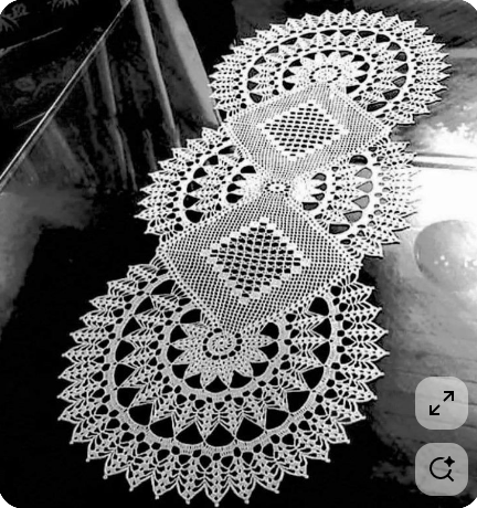 Вязание крючком. Большие и необычные салфетки.