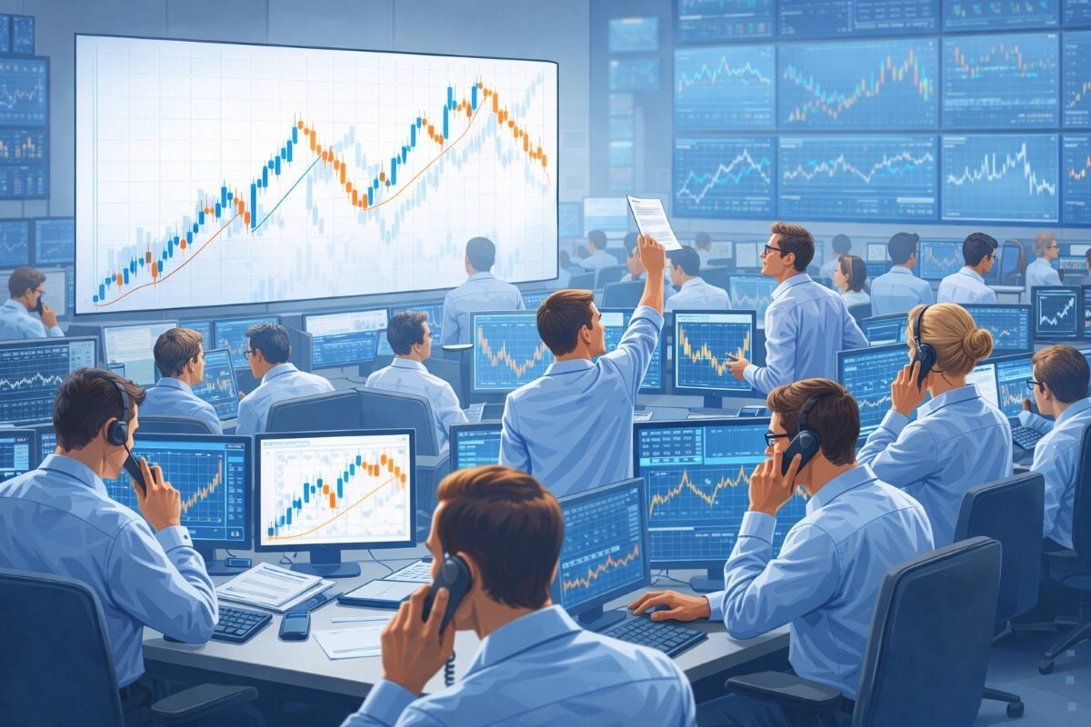 Колебания цен на бирже подчиняются определенным закономерностям. Источник: нейросеть📷
