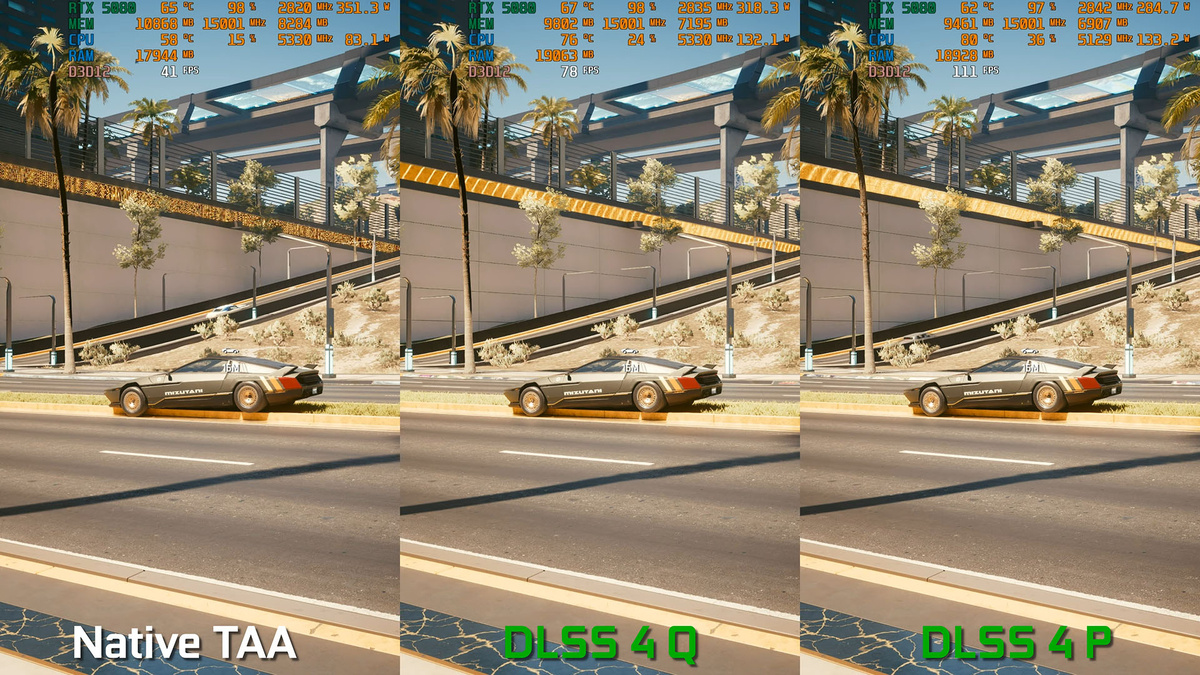 Обратите внимание на потребление видеопамяти — с апскейлером оно немного ниже. Изображение: MxBenchmarkPC