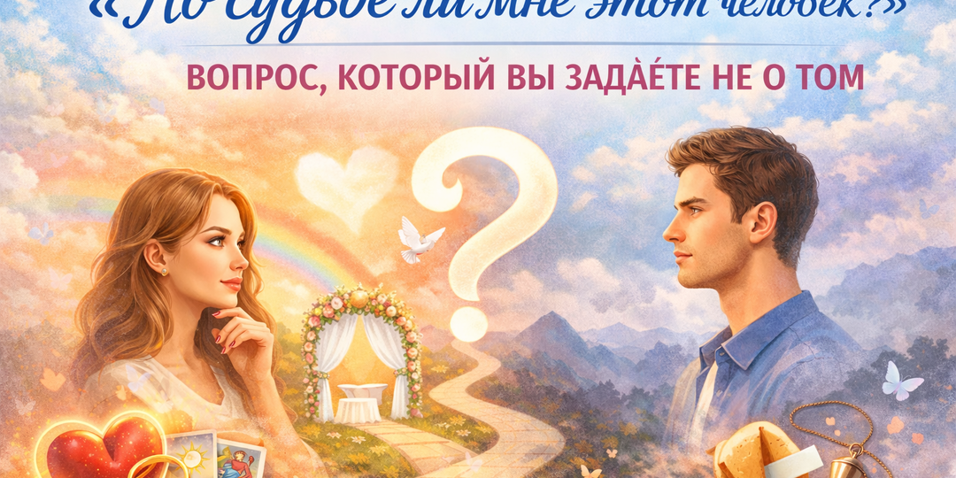 🔥 «По судьбе ли мне этот человек?» — вопрос, который вы задаёте не о том