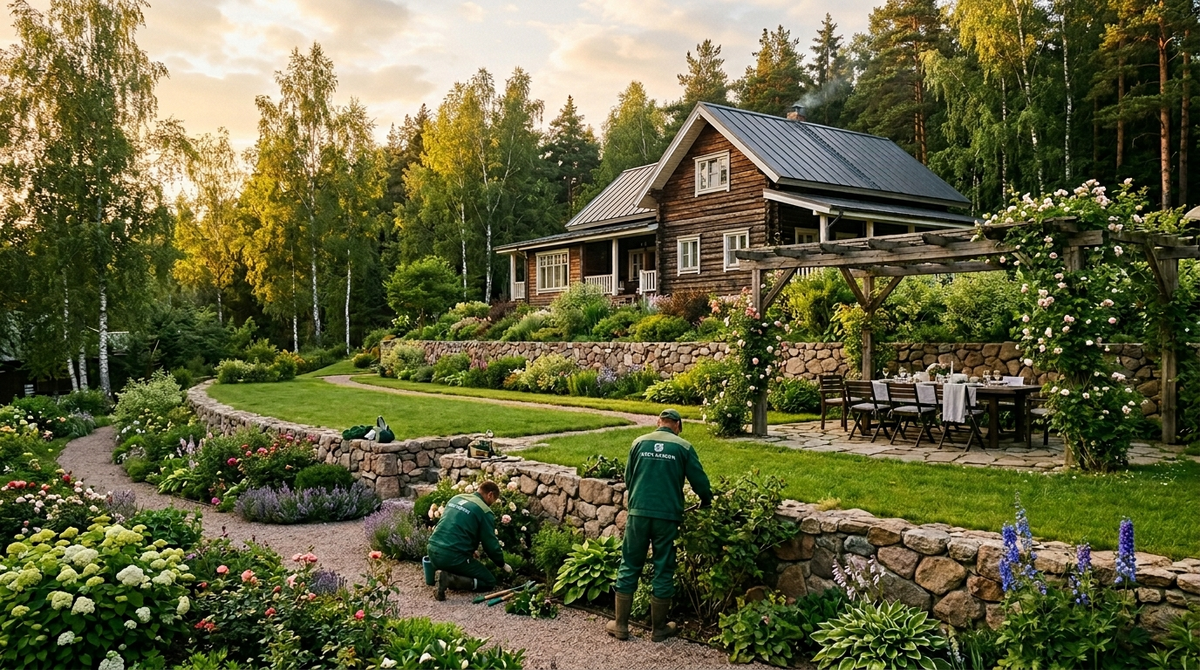 Террасирование важная нотка в ландшафте.