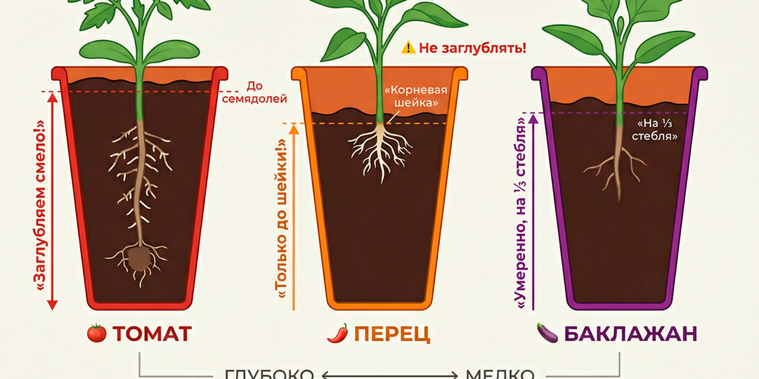 Шпаргалка по пикировке: когда и как рассаживать томаты, перцы и баклажаны?