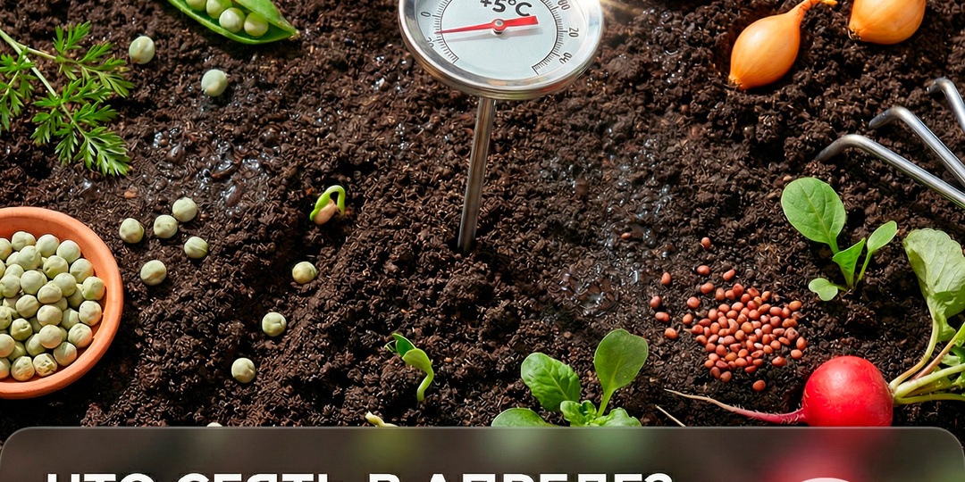 Что сеять в апреле: не верьте календарю, верьте градуснику!