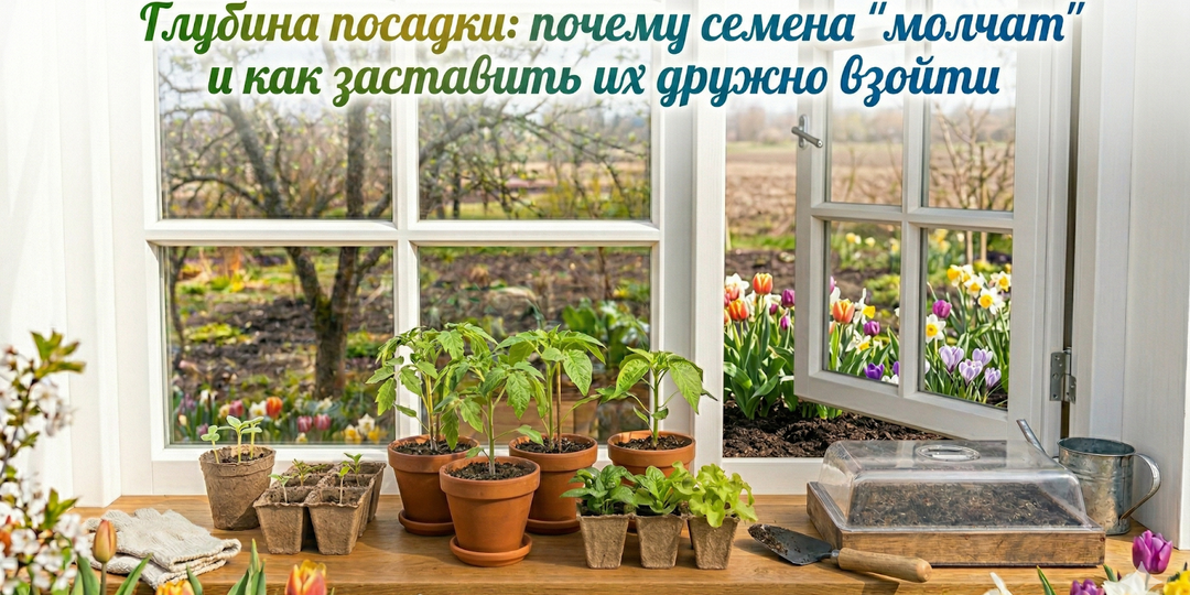 Глубина посадки: почему семена "молчат" и как заставить их дружно взойти