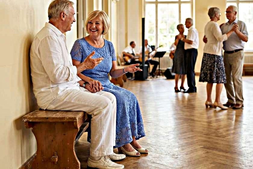 Под фото было написано: Самая красивая супружеская пара. Много лет подряд приезжают в санаторий