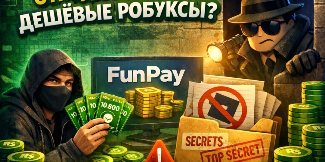 Откуда берутся дешёвые робуксы? Вся правда о продавцах на FunPay, которую Roblox хочет скрыть