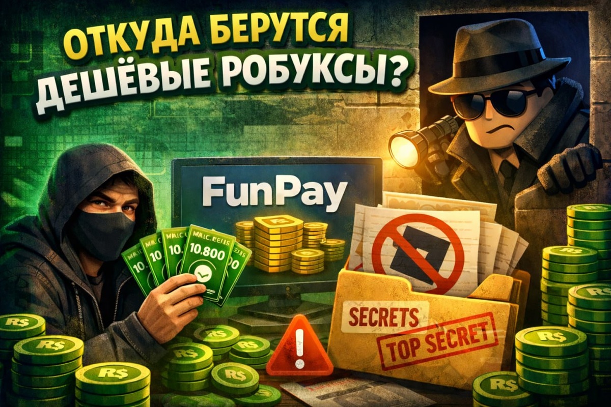 Откуда берутся дешёвые робуксы