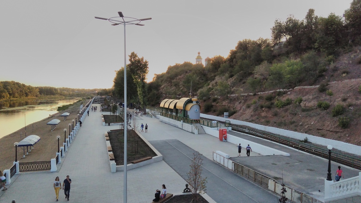 Оренбург. Набережная реки Урал