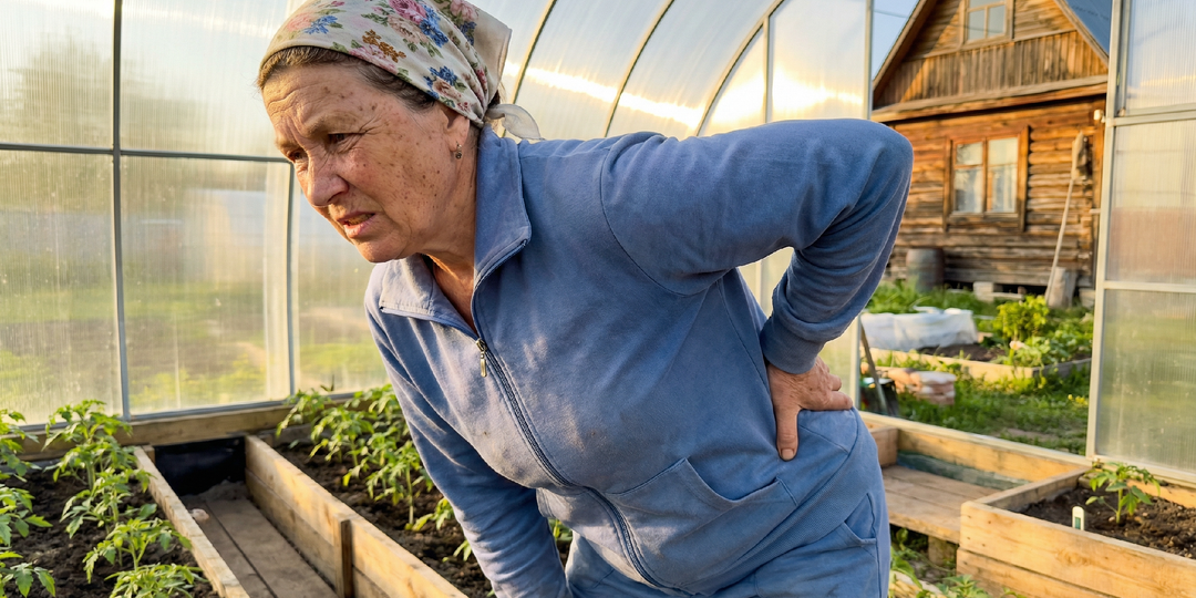 Спину прихватило на даче? 4 признака, что это не просто усталость