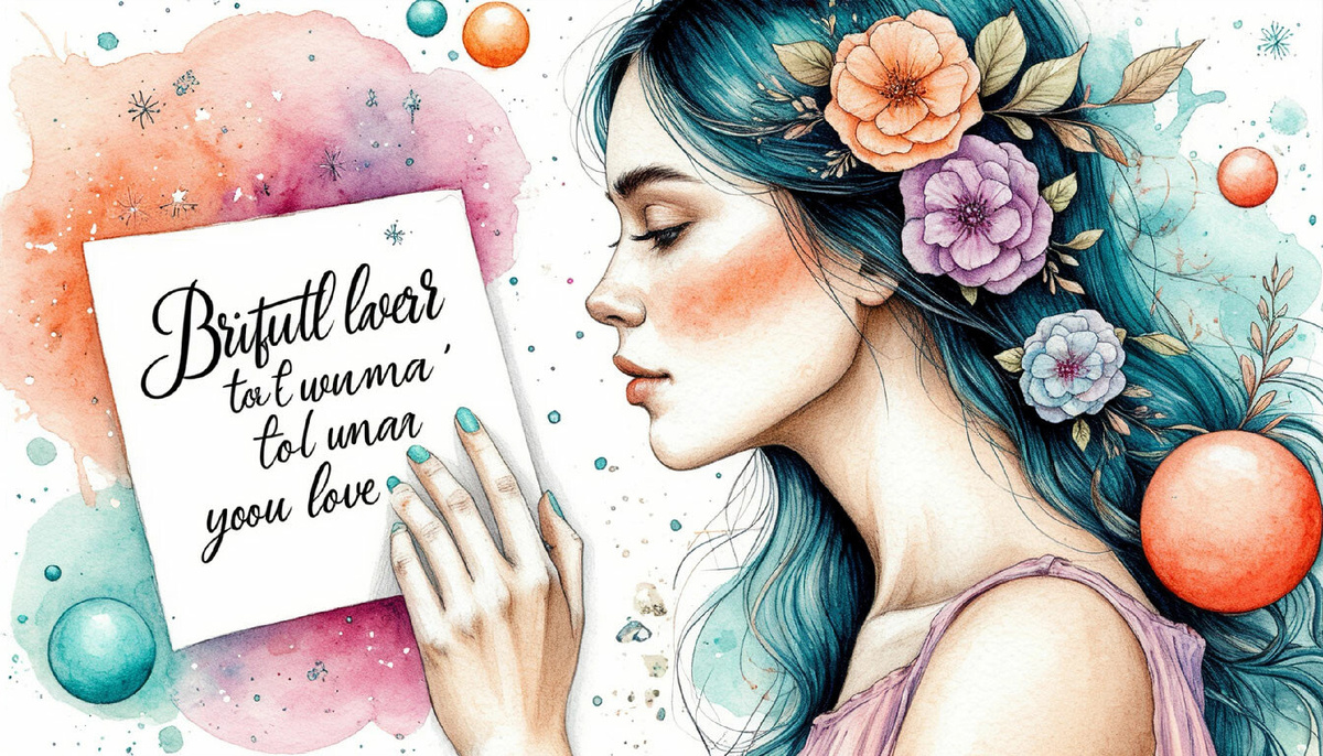 Красивое письмо любимой женщине