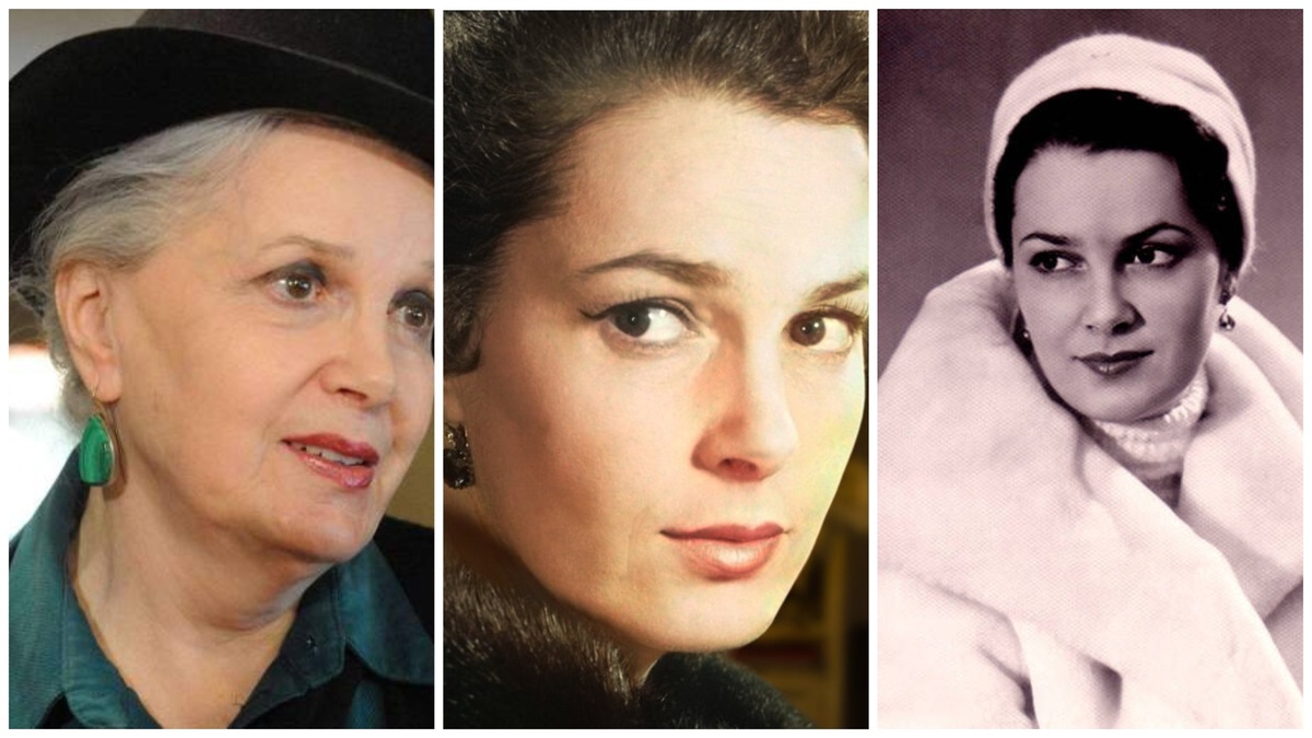 Элина Быстрицкая в разные годы. Коллаж.