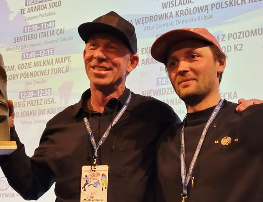 Джим Моррисон и Анджей Баргель на мероприятии Kolosy в Польше.