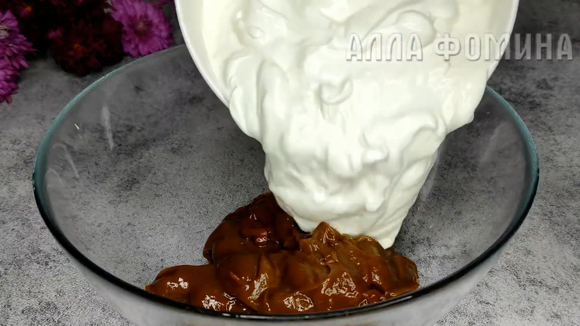 Торт без выпечки из печенья "Рыбки". Фото автора. 