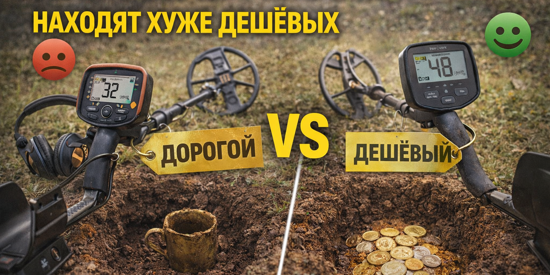 Почему иногда дорогие металлоискатели находят хуже дешёвых