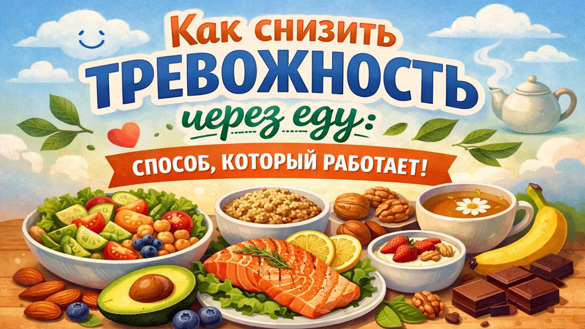 Что есть, чтобы меньше нервничать: простые продукты против тревоги