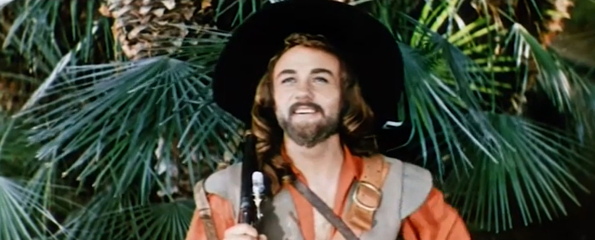 Кадр из кинофильма "Жизнь и удивительные приключения Робинзона Крузо", 1972 г., режиссер Станислав Говорухин, сценарист Феликс Миронер, композиторы Андрей Геворгян, Евгений Геворгян (скриншот) 