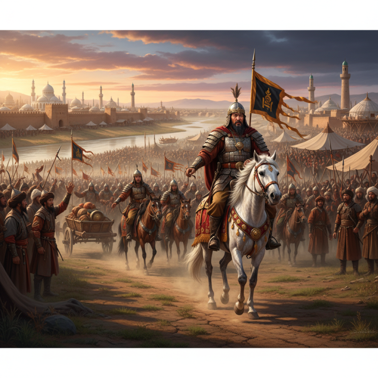 Возвращение хана Батыя в Сарай
