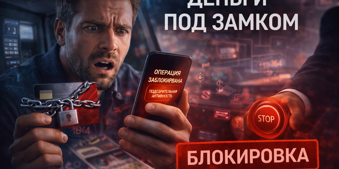 🚫 Деньги под замком: за что банк может заблокировать счёт