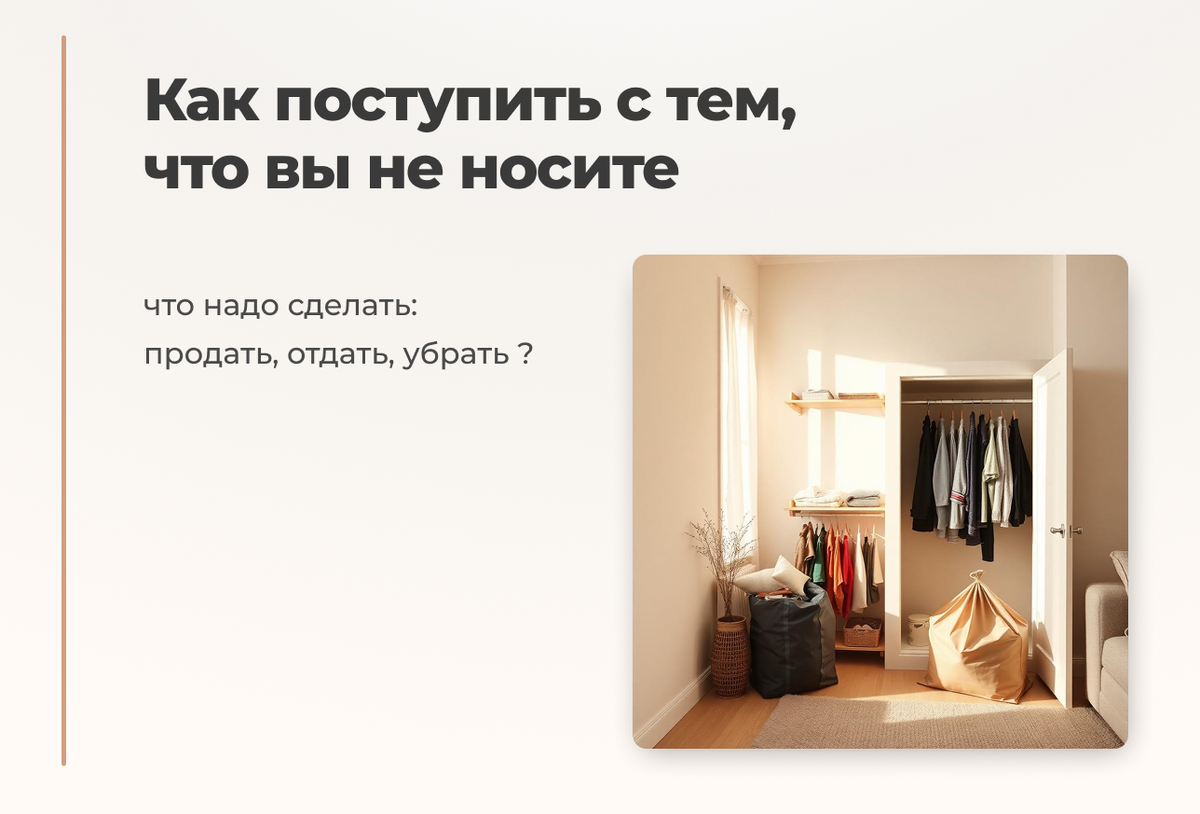 Обычная проблема: как оптимально сделать весеннюю ревизию гардероба? 