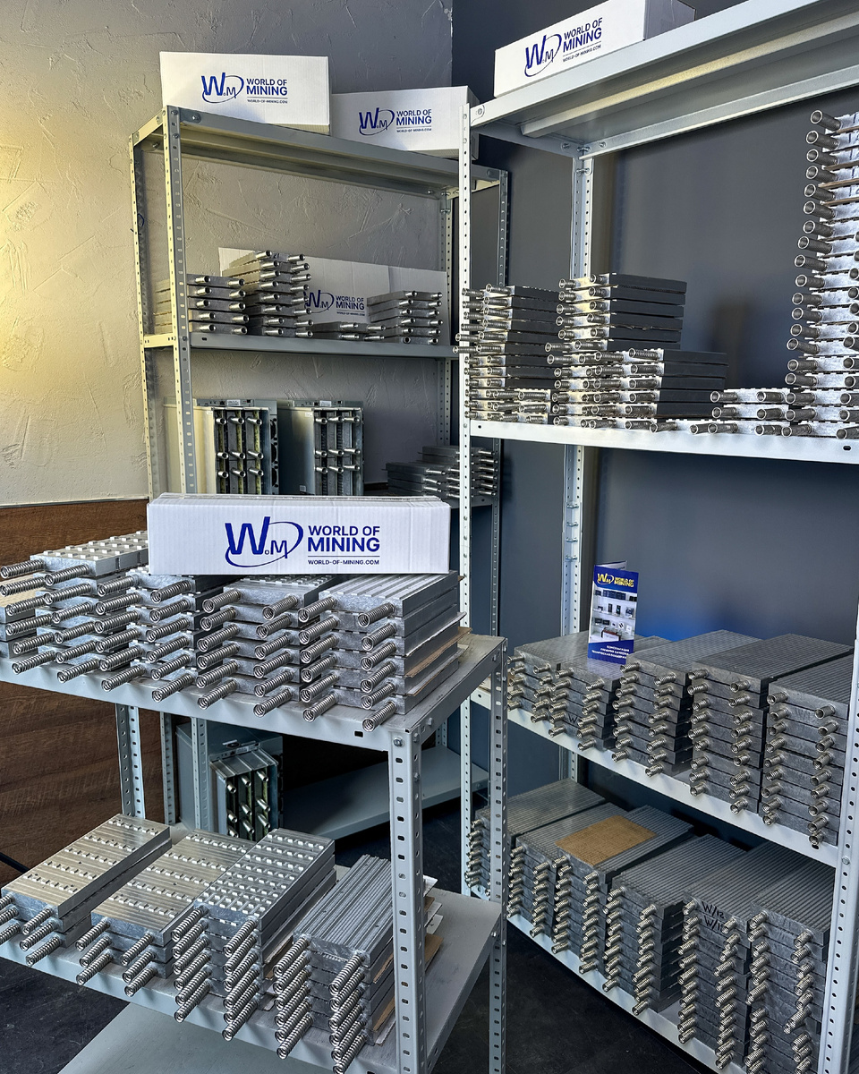 Ассортимент литых водоблоков World of Mining