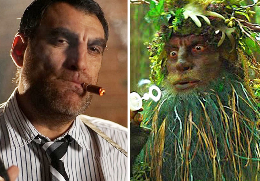 Алексей Дмитриев. Справа в фильме "Баба Яга спасает мир", роль Лешего. 2023 год