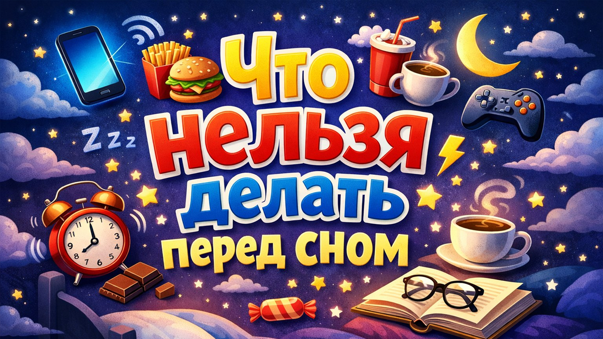 Что нельзя делать перед сном