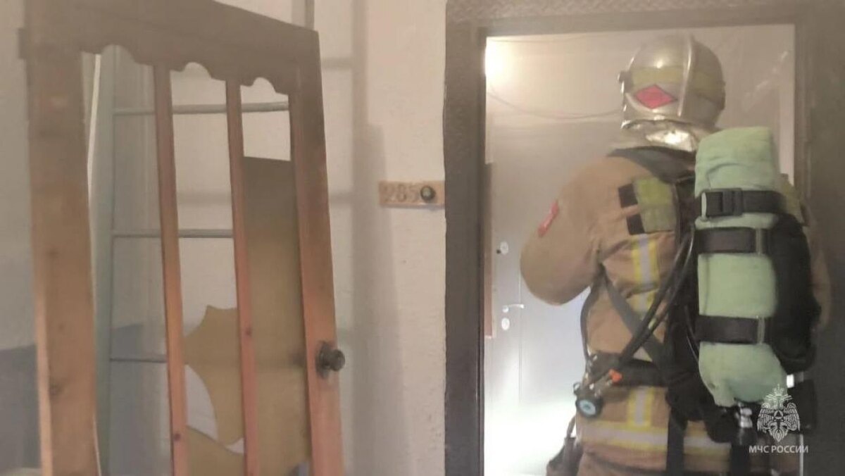 Семью с маленькими детьми спасли из горящей квартиры в Пскове
Фото: пресс-служба ГУ МЧС России по Псковской области