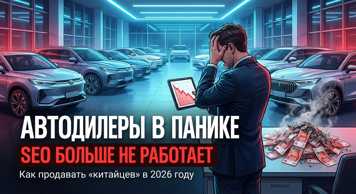Автодилеры в панике: «китайцы» захватили рынок, а старые методы SEO больше не приносят лиды. Как выжить в 2026 году?