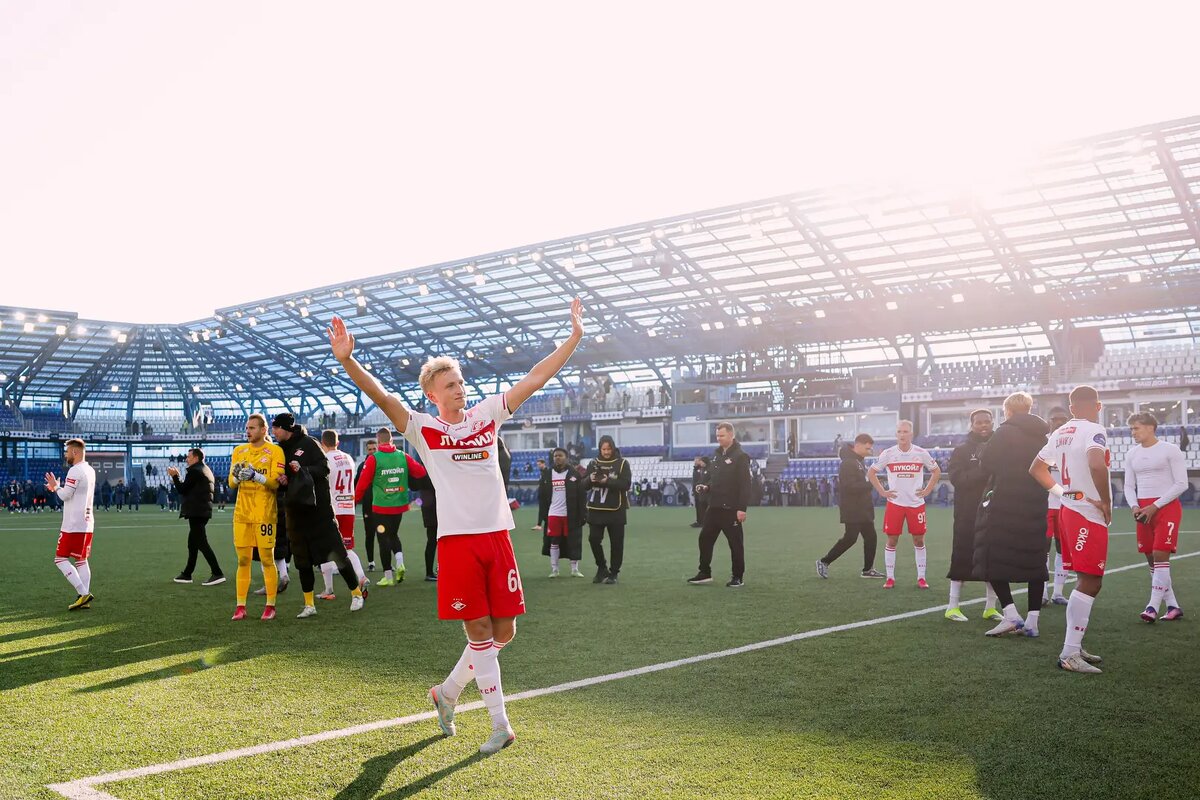 Один из героев матча "Оренбург" - "Спартак" - полузащитник Руслан Литвинов. Фото ФК Спартак 