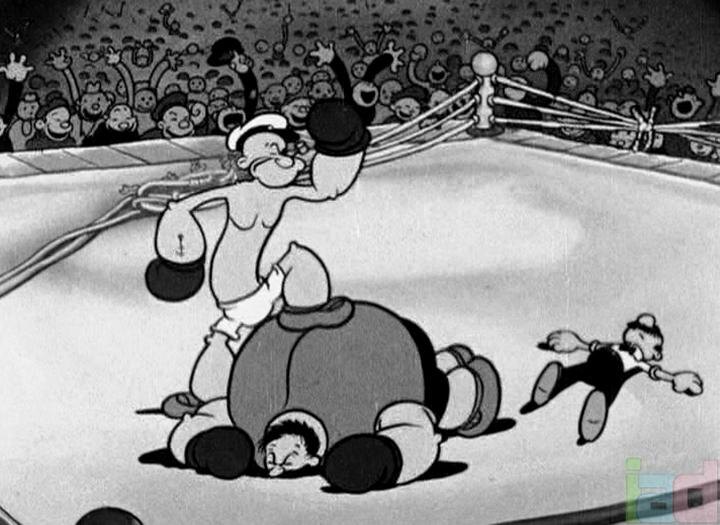 Кадр из мультсериала «Попай» (Popeye), Fleischer Studios