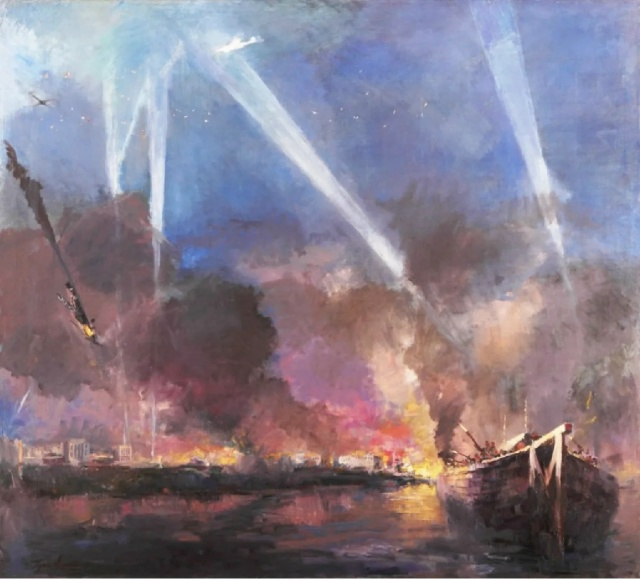 Виктор Григорьев. «Ночной бой под Сталинградом». 1942