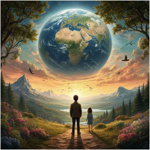 Сгенерировано ИИ- прощание с миром, у каждого своё время жизни и смерти.