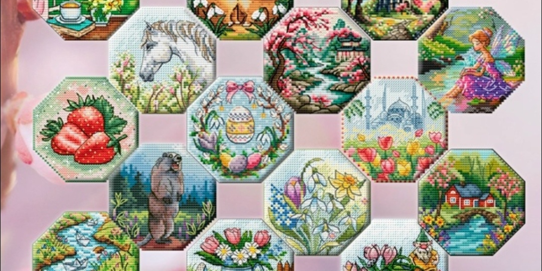 Вышивальные планы на апрель.