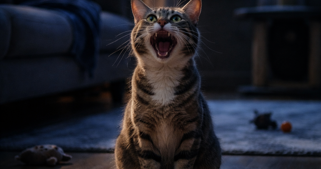 Кот орёт по ночам и не даёт спать - 3 причины и ошибка, которую делает почти каждый