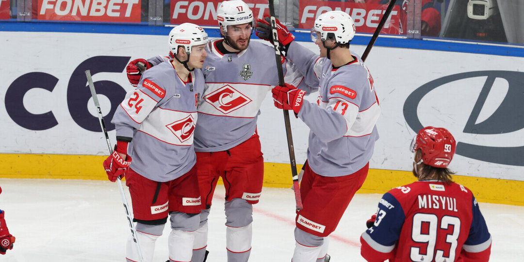 «Спартак» в овертайме вырвал победу у ярославского «Локомотива». Счет в серии 1:1