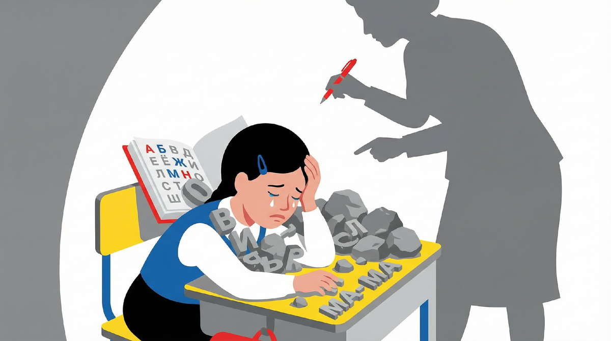 Дочь в конце 1 класса читает 15 слов в минуту и шепчет: «Мама, я глупая?» Я думала, это просто лень. Оказалось — нет