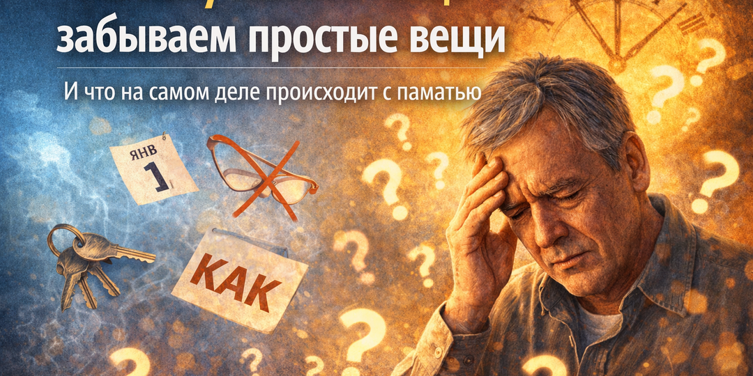 Почему мы всё чаще забываем простые вещи - и что на самом деле происходит с памятью🧠