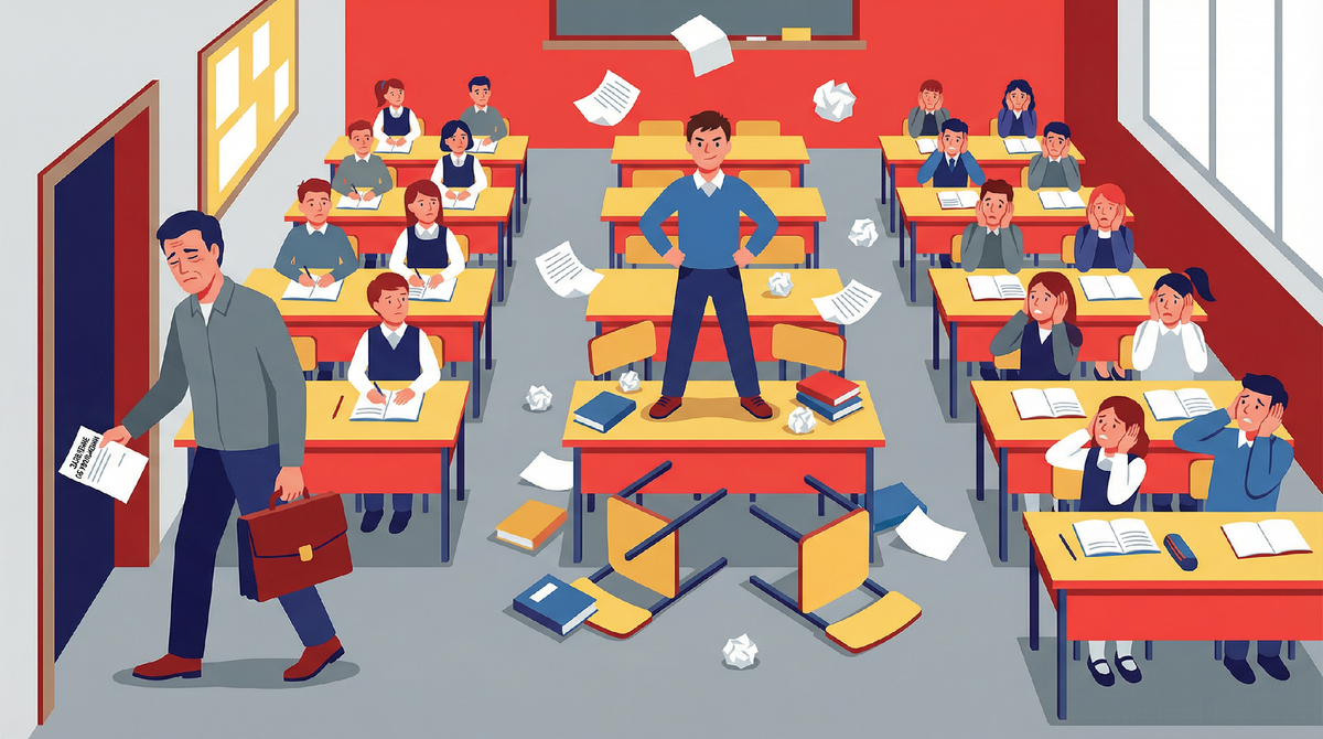 Один хулиган — и класс остался без математики. Учитель ушёл, родители в бешенстве, а виновника трогать нельзя?