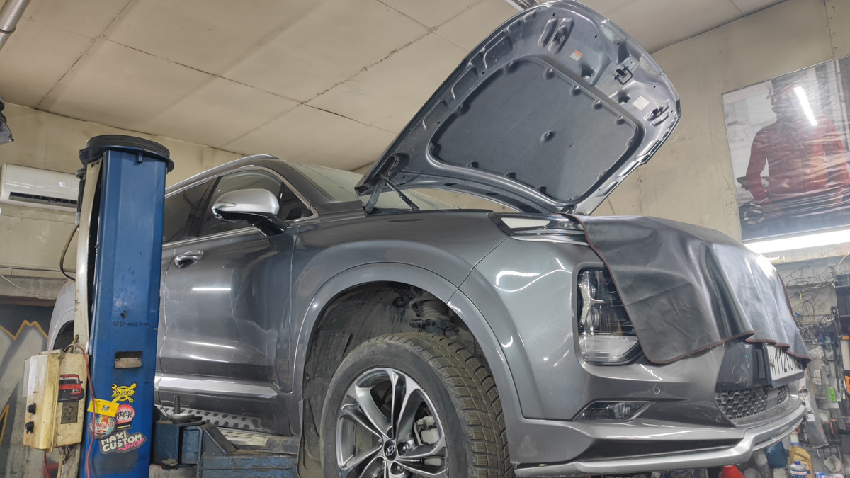 Hyundai Santa Fe 2.2d 202hp 2019г — Отключение мочевины AdBlue, EGR, Сажевого фильтра DPF + Увеличение мощности