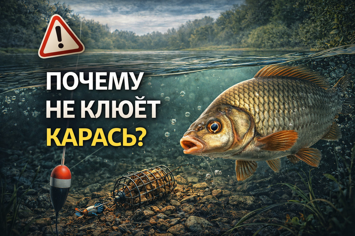 ПОЧЕМУ НЕ КЛЮЁТ КАРАСЬ? Фидерная рыбалка с Кузьмичом