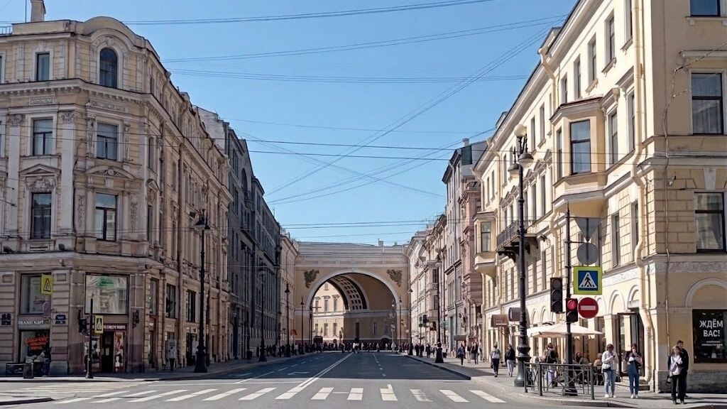 Вид на арку Главного штаба