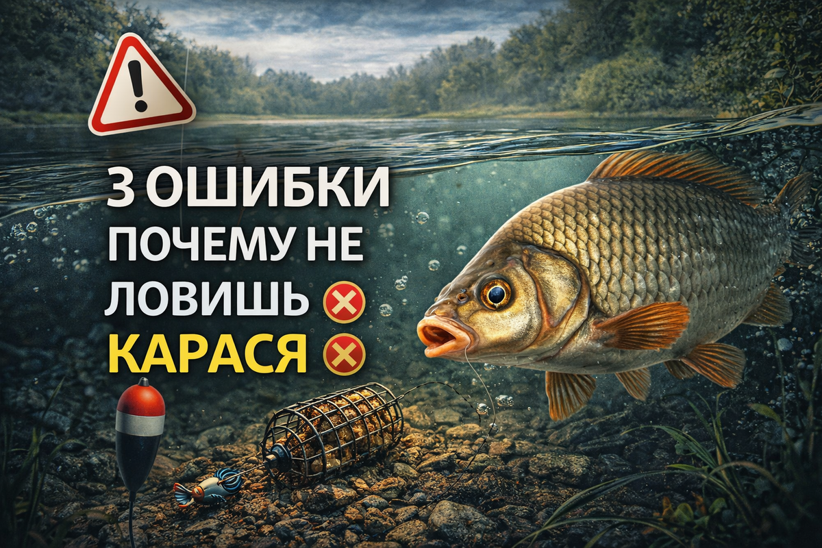3 ОШИБКИ ПОЧЕМУ НЕ ЛОВИШЬ КАРАСЯ