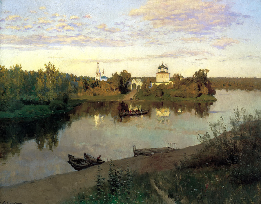 И.И.Левитан. "Вечерний звон", 1892