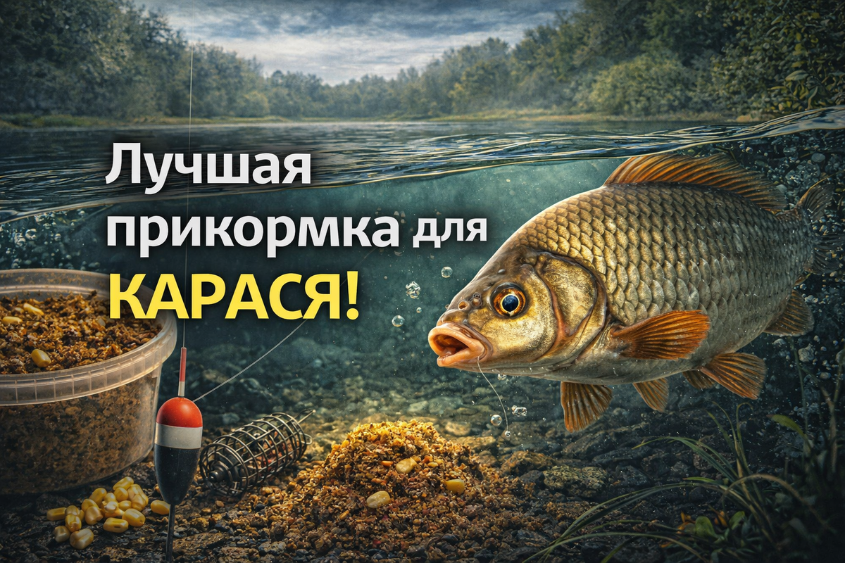 Лучшая прикормка для КАРАСЯ! Фидерная рыбалка с Кузьмичом