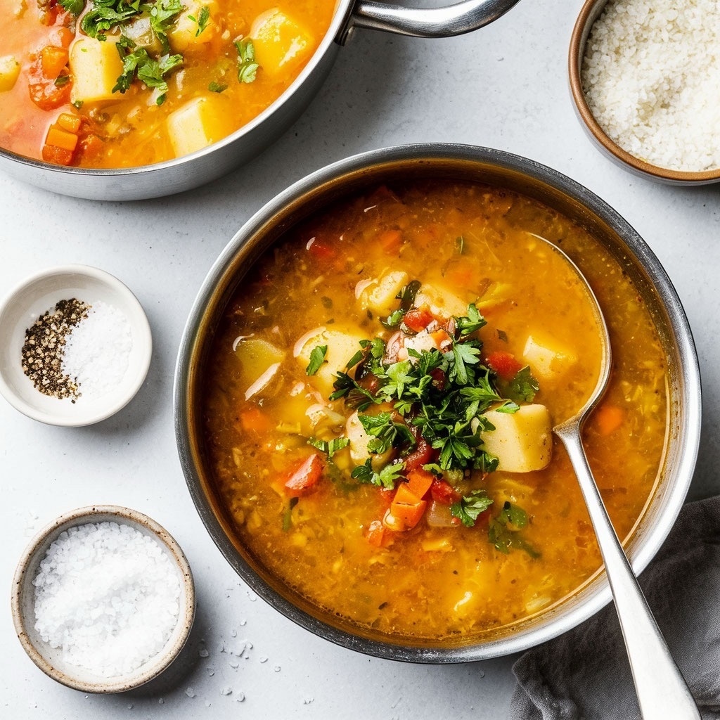 Солить бульон в середине варки