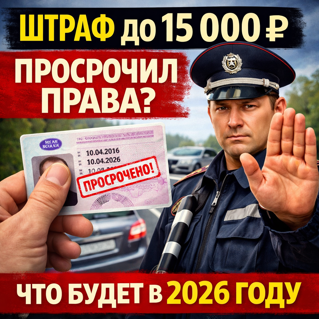 Штраф за просроченные права