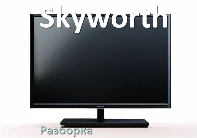 
Как разобрать телевизор Skyworth снять крышку задней панели