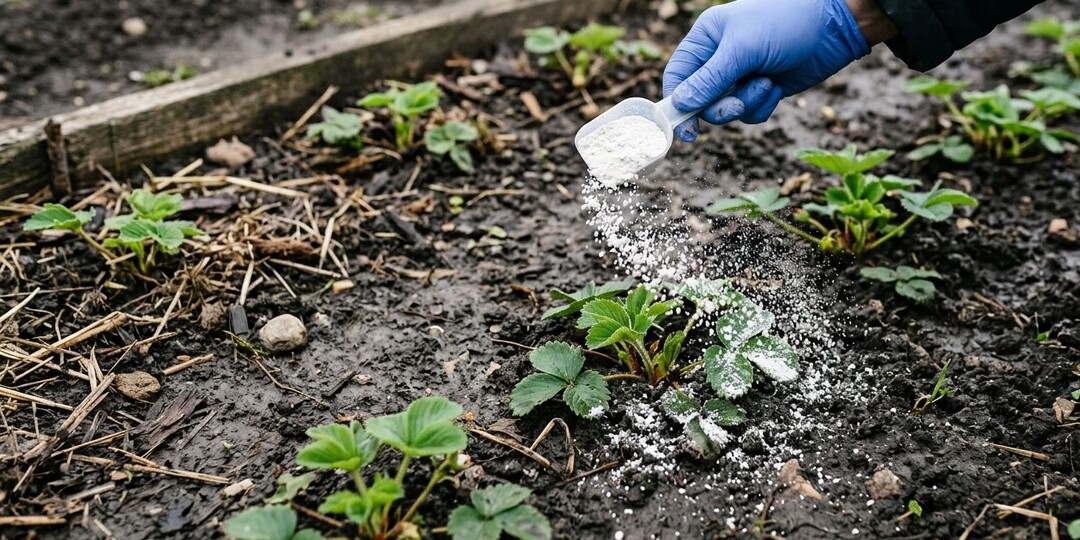 Как только сошел снег раскидываю по клубнике этот порошок он и ягоды прибавит и от вредителей с болезнями защитит.