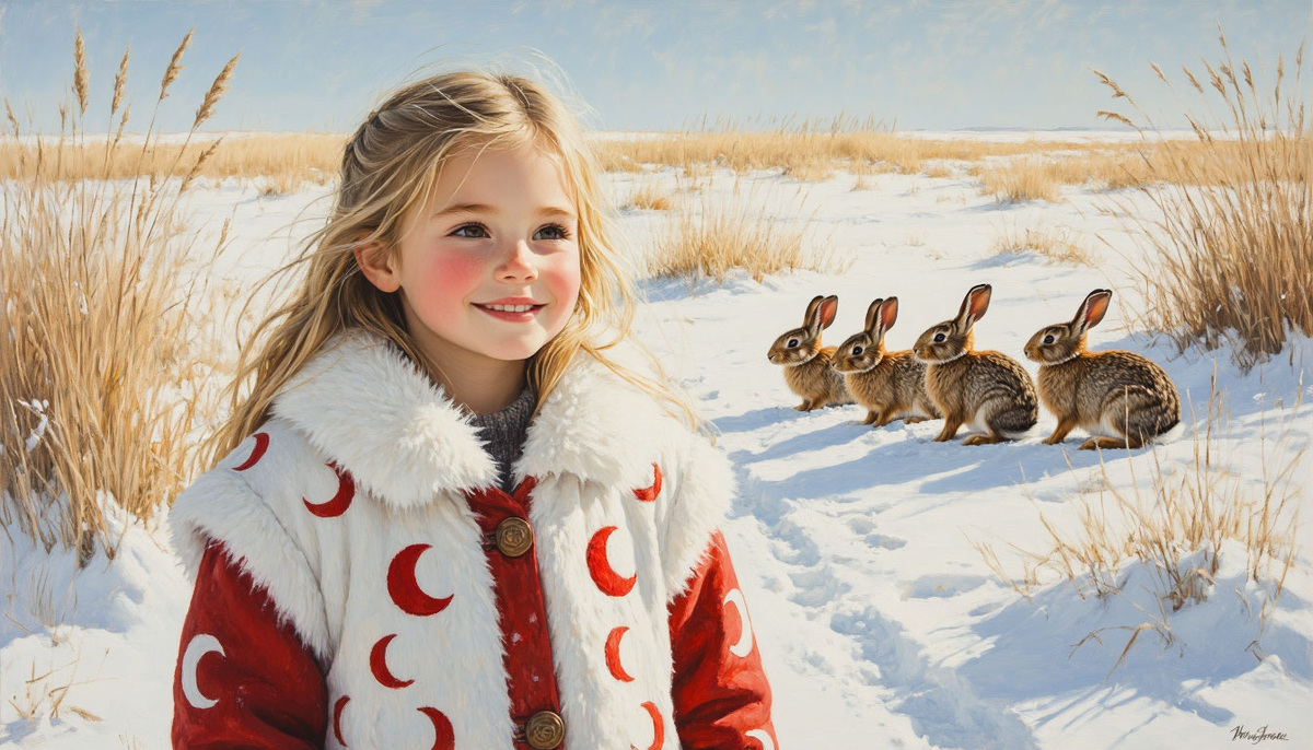 Мокрые зайчики сохнут на солнышке. Правда, сейчас у них только головка пестренькая, а всё остальное ещё беленькое (поищите в сети «весенняя линька русака»). Но ИИ Шедеврум упрямо видит зайчиков такими...