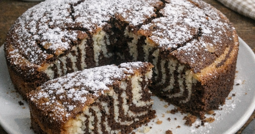 Манник «Зебра» на кефире: тот самый пирог из детства